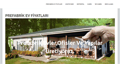 Desktop Screenshot of prefabrikevlerfiyatlari.com