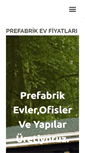 Mobile Screenshot of prefabrikevlerfiyatlari.com