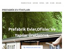 Tablet Screenshot of prefabrikevlerfiyatlari.com